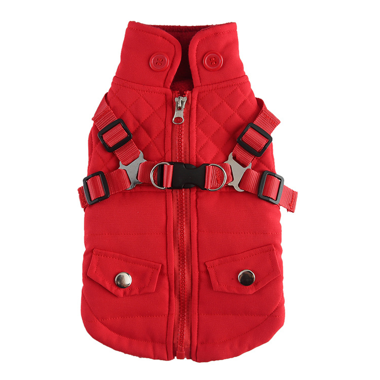 Cozy Winter Jacket with Built-In Harness