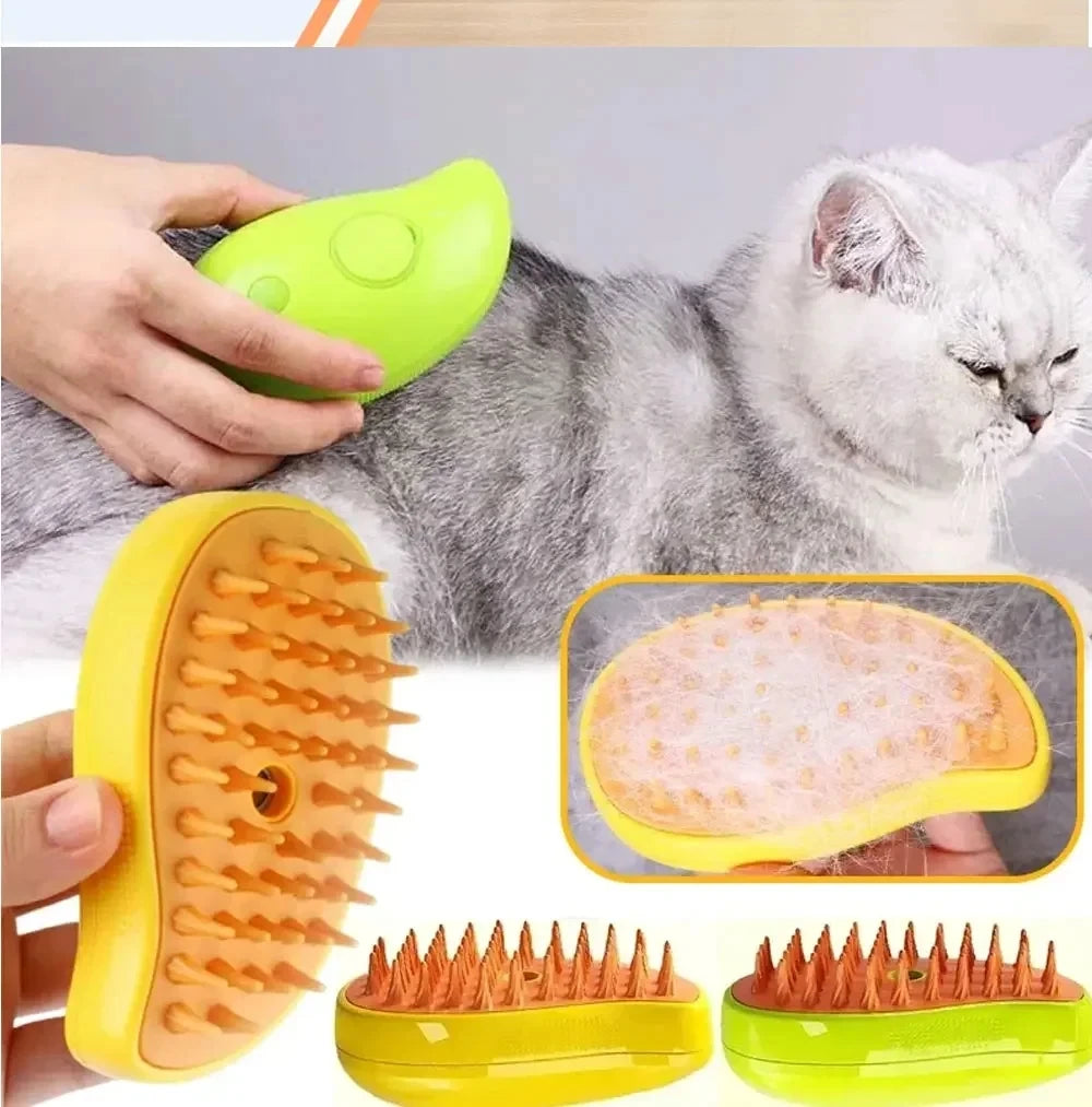 Revolutionary Steam Grooming Brush for Pets