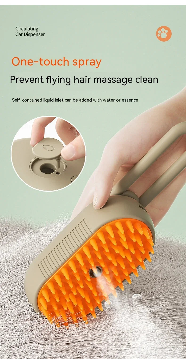 Revolutionary Steam Grooming Brush for Pets