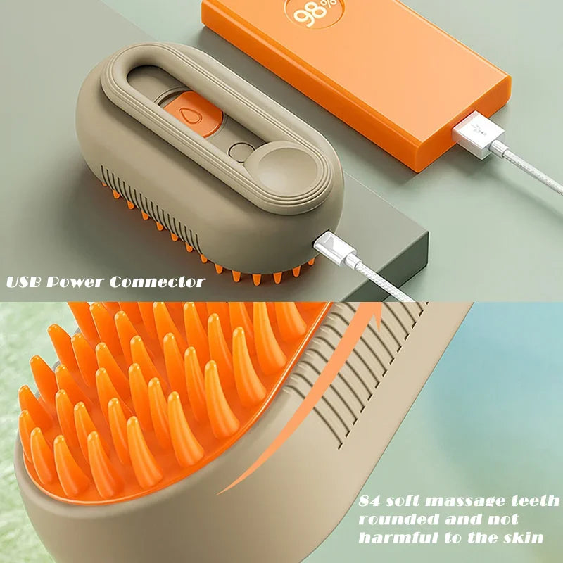 Revolutionary Steam Grooming Brush for Pets