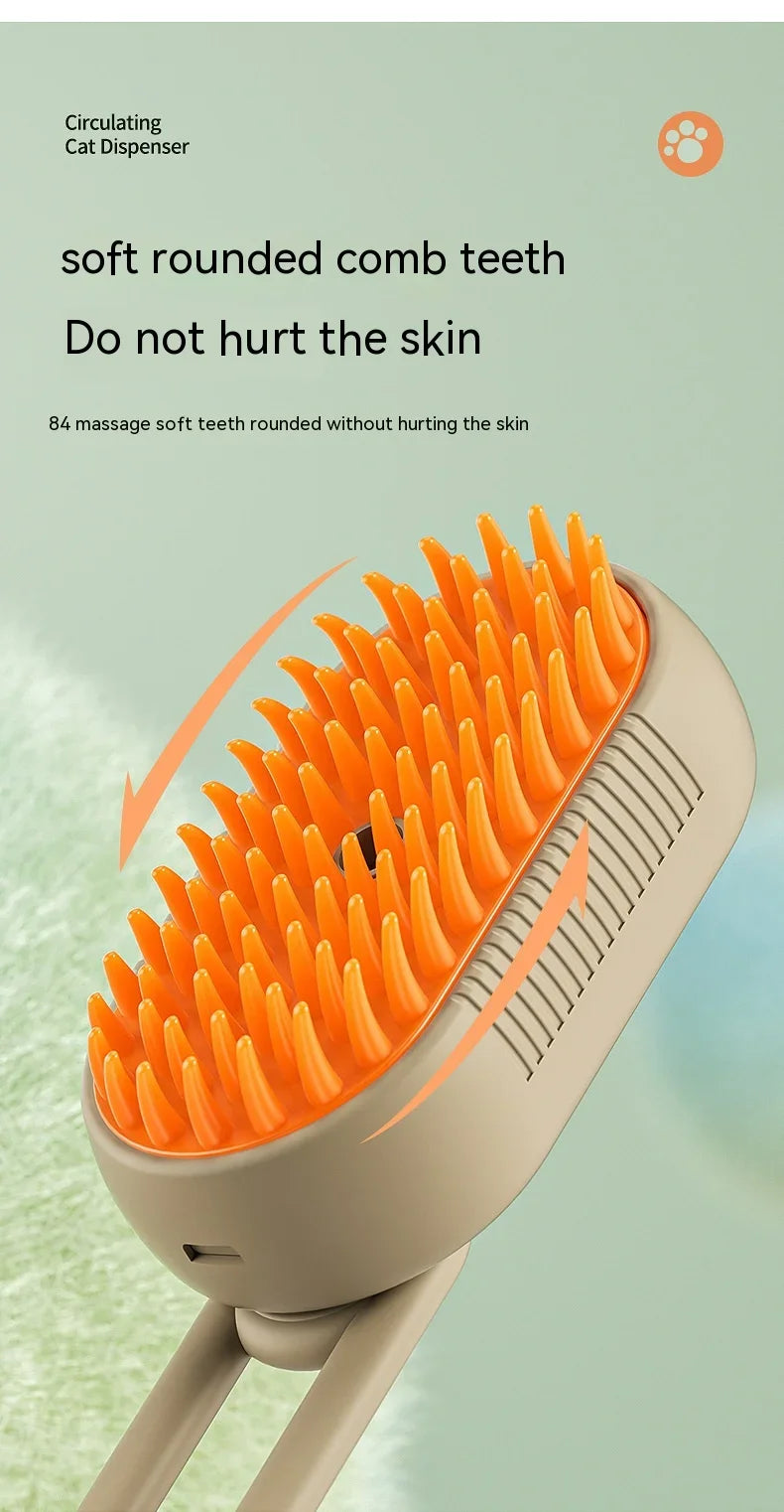 Revolutionary Steam Grooming Brush for Pets