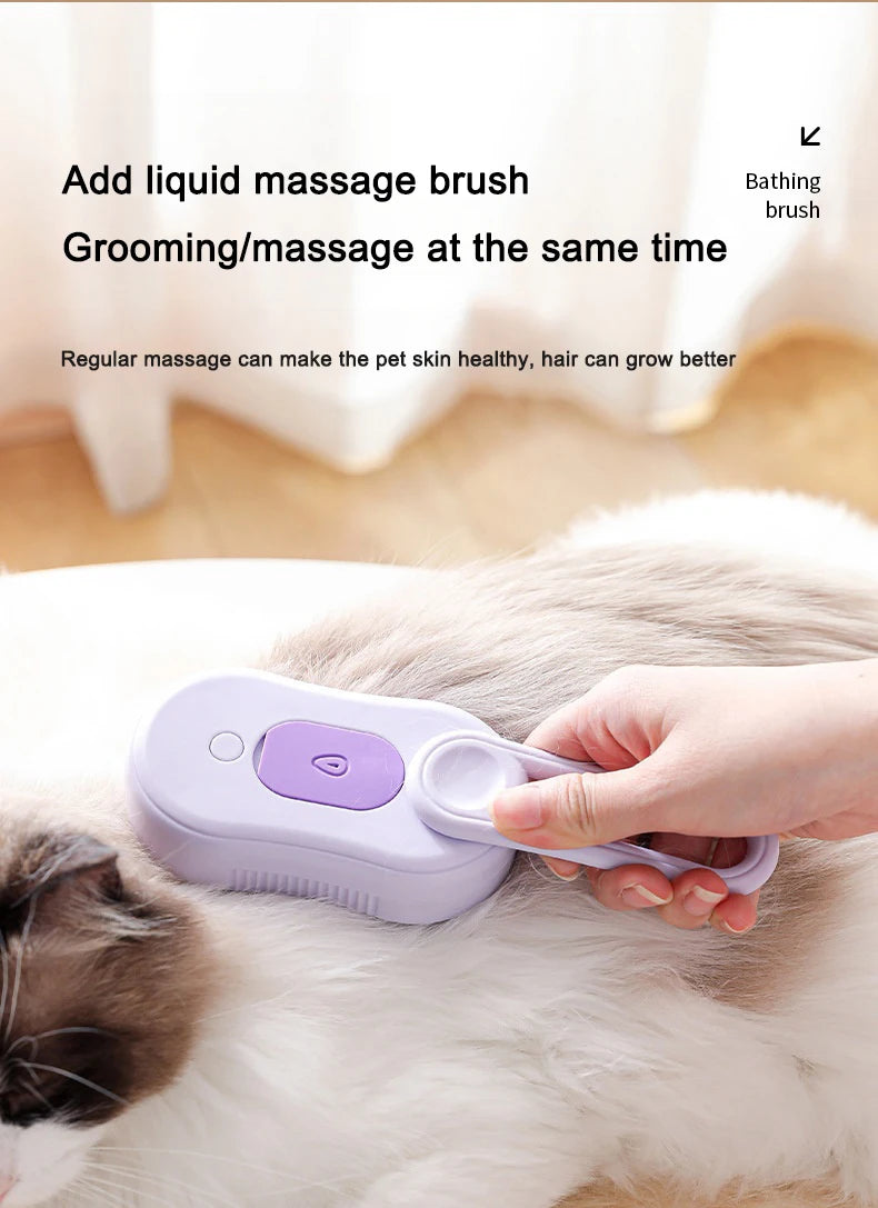 Revolutionary Steam Grooming Brush for Pets