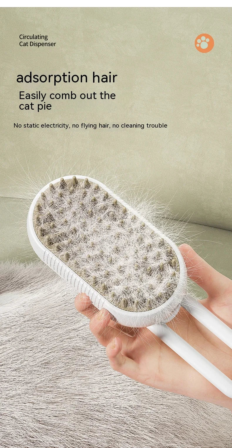 Revolutionary Steam Grooming Brush for Pets