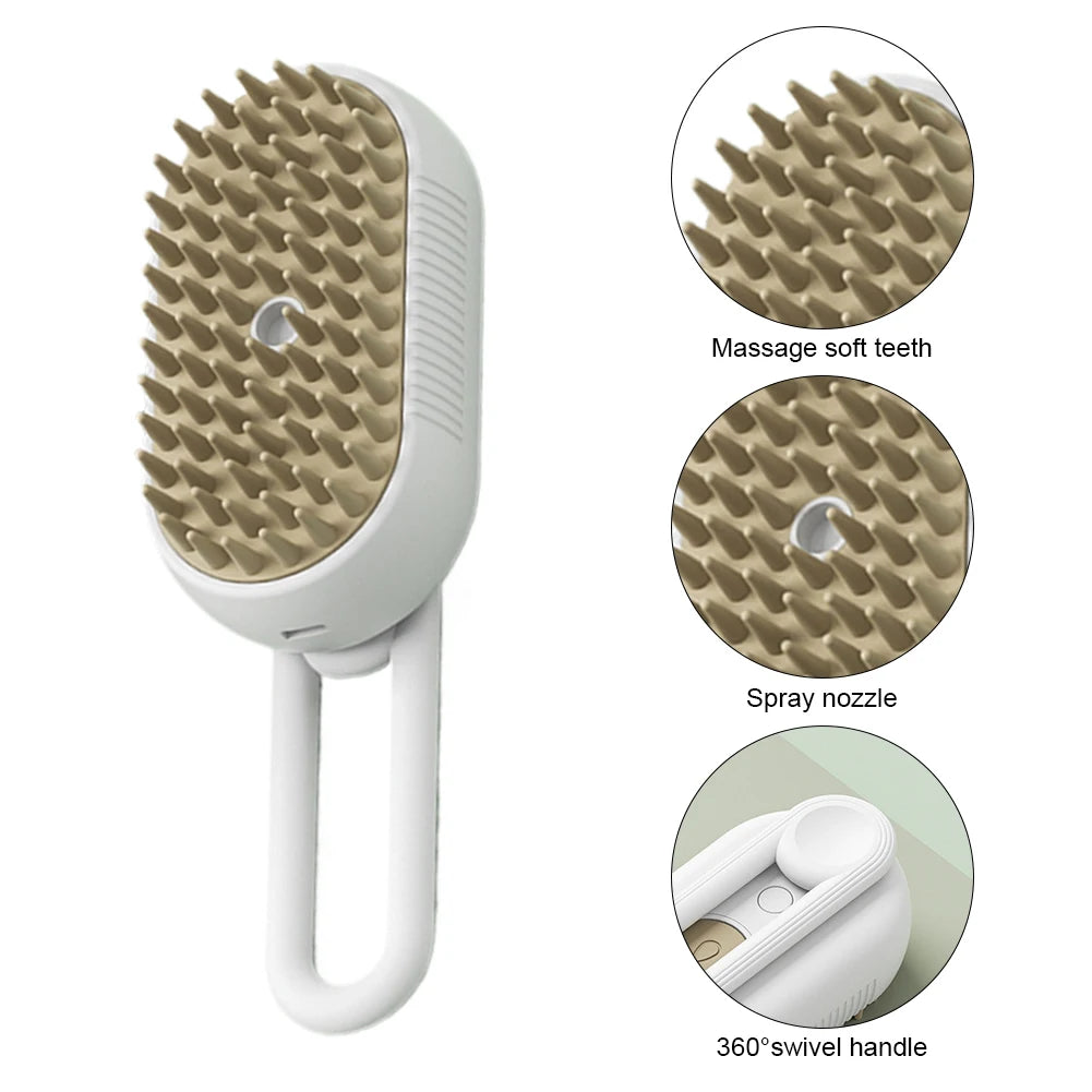 Revolutionary Steam Grooming Brush for Pets