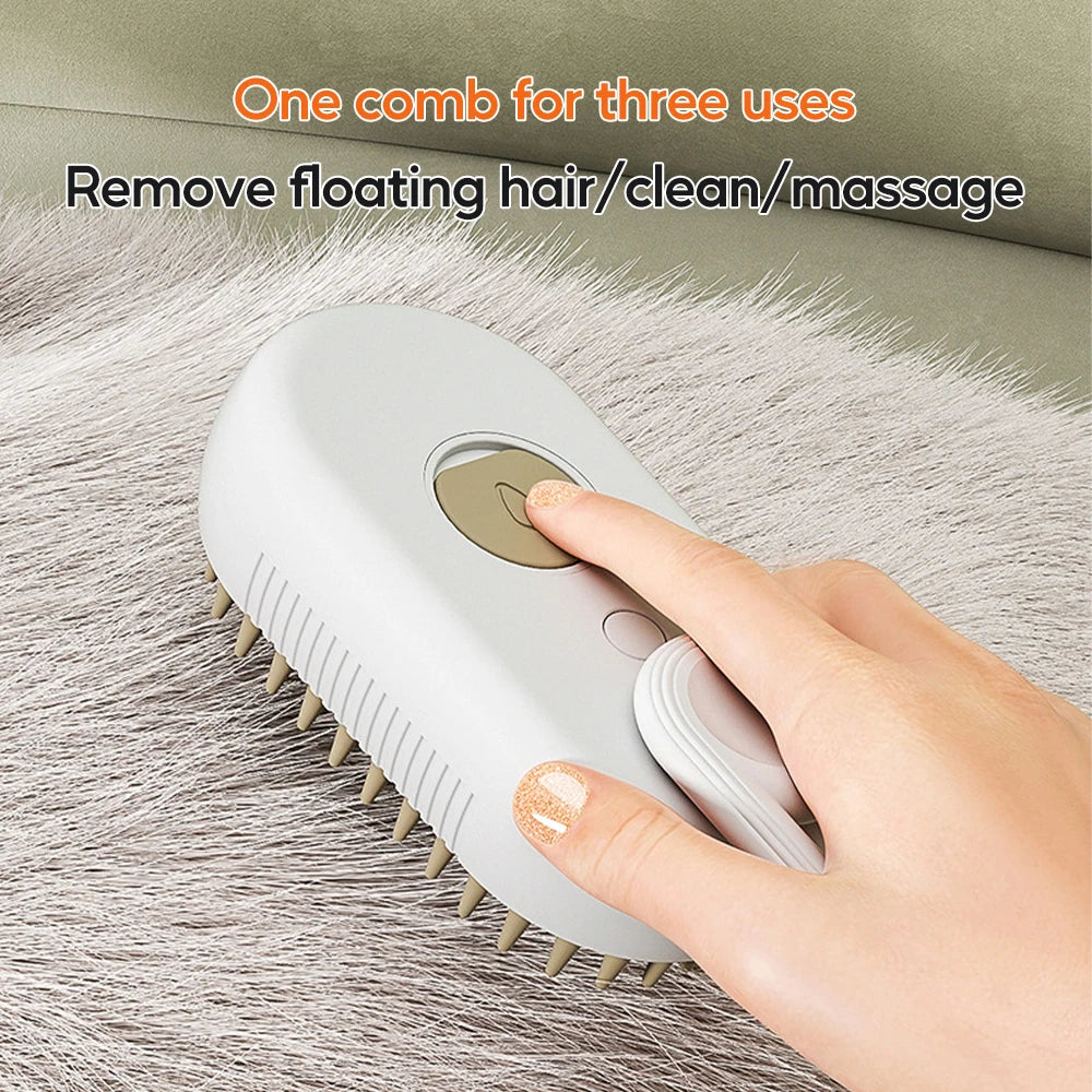 Revolutionary Steam Grooming Brush for Pets