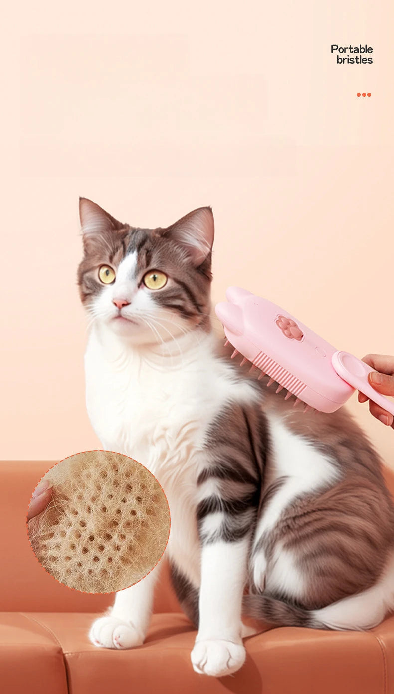 Revolutionary Steam Grooming Brush for Pets