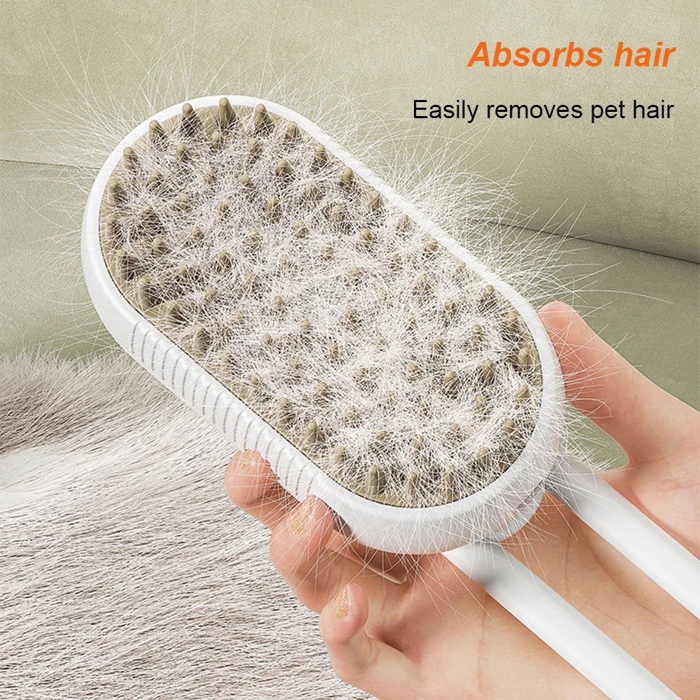 Revolutionary Steam Grooming Brush for Pets