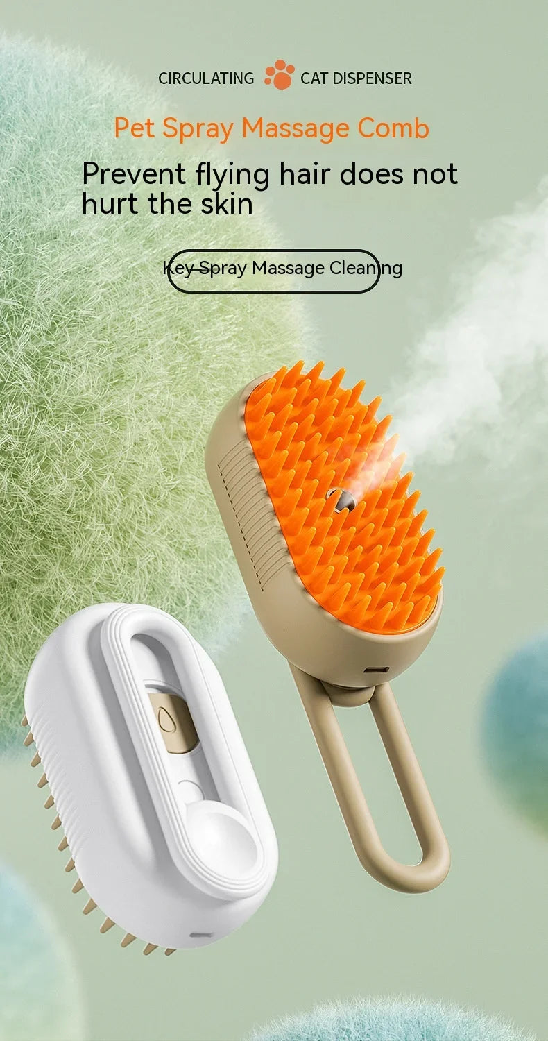 Revolutionary Steam Grooming Brush for Pets