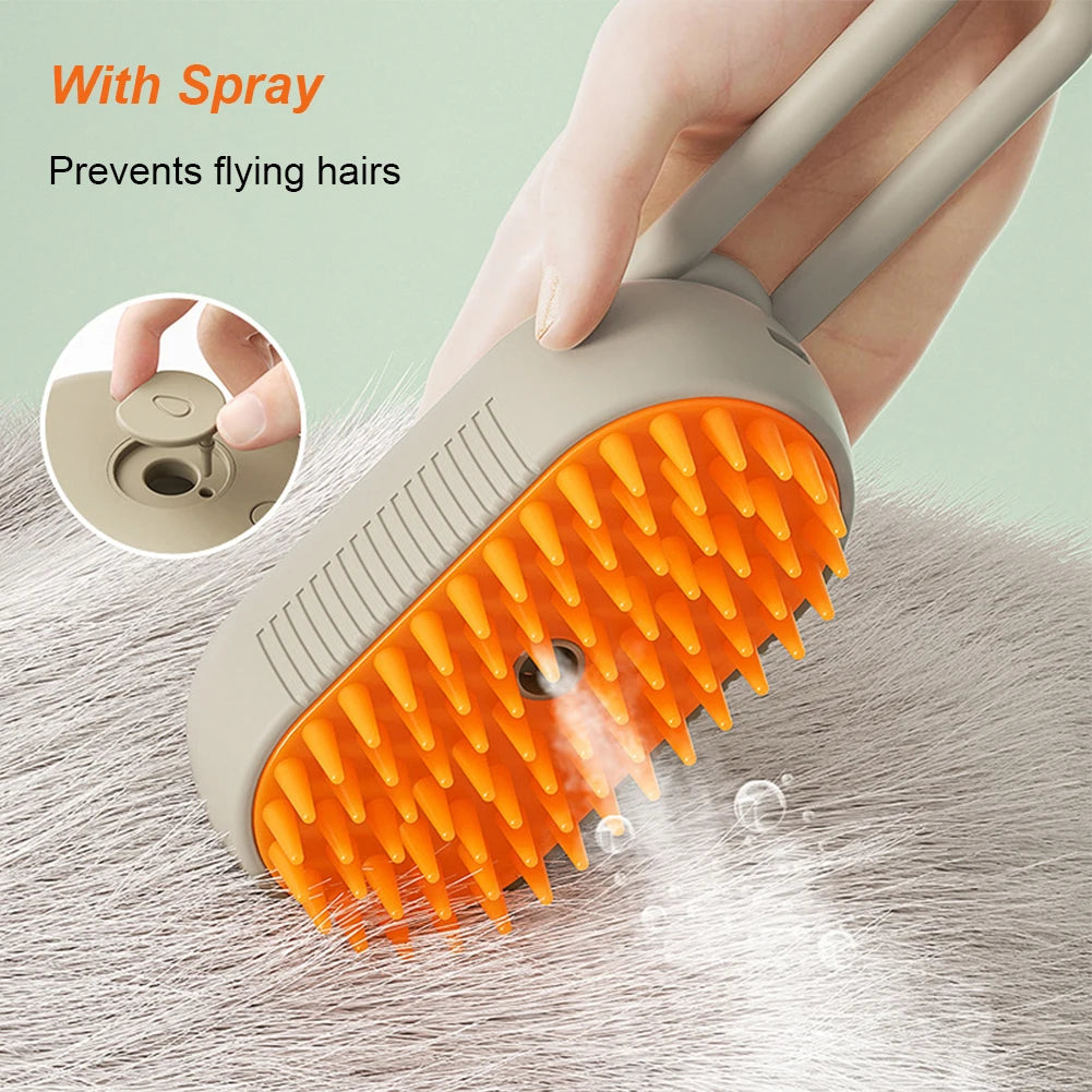 Revolutionary Steam Grooming Brush for Pets