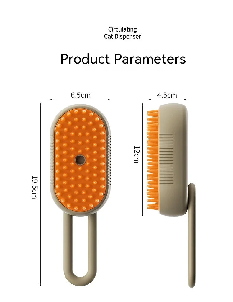 Revolutionary Steam Grooming Brush for Pets